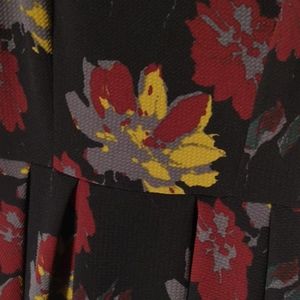 Floral dress with back plunge